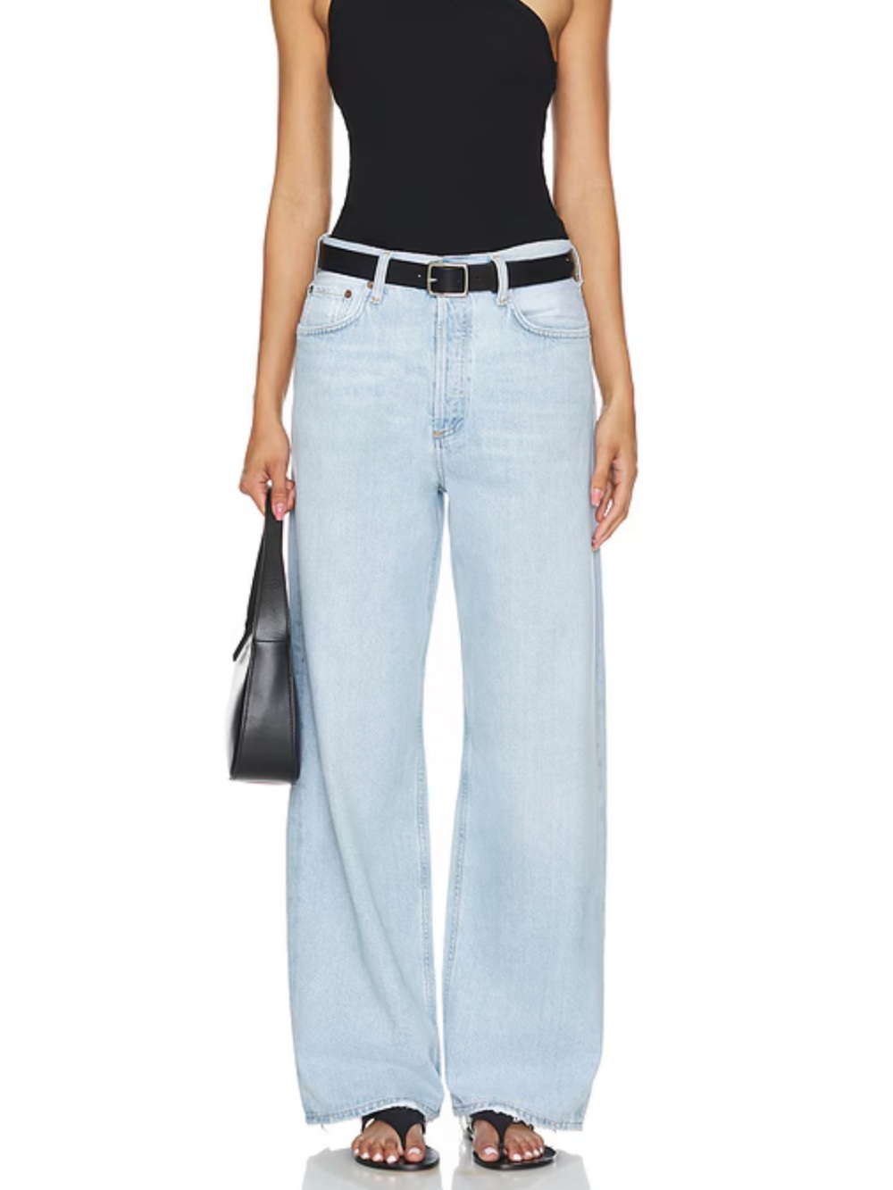 Agolde Low Slung Baggy Jeans in “Fragment” Light Wash - Picture 3 of 10